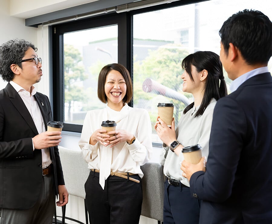 多様な経験をもつ社員が集まっている